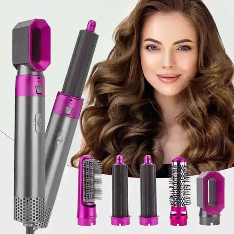 Inglobe Pro-Style 5-in-1 Air Styler: Salon Blowout at Home