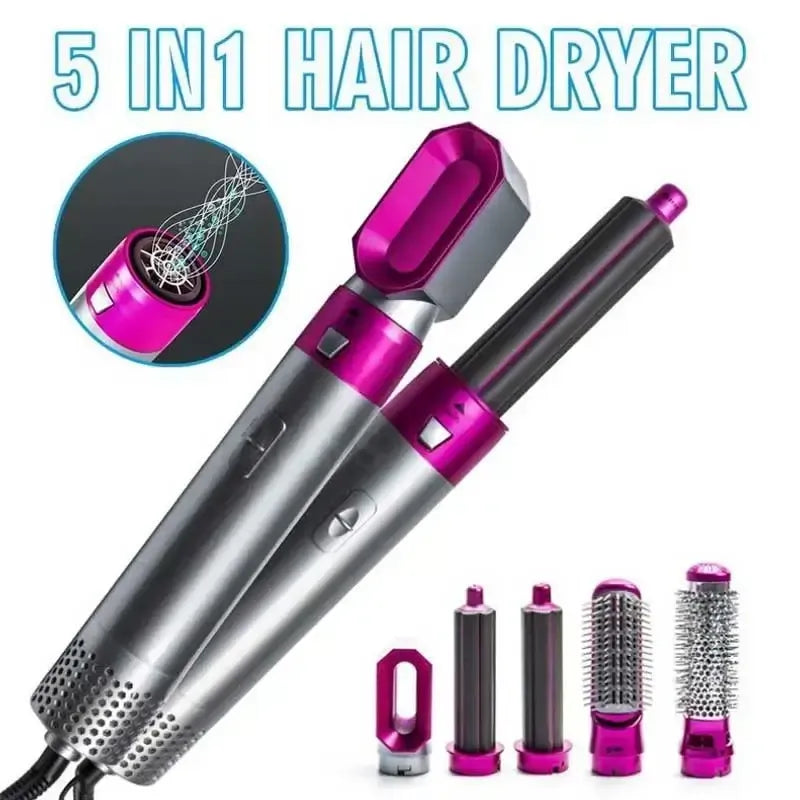 Inglobe Pro-Style 5-in-1 Air Styler: Salon Blowout at Home